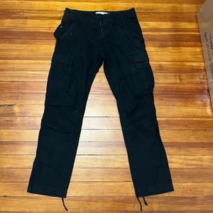 Black cargo pants